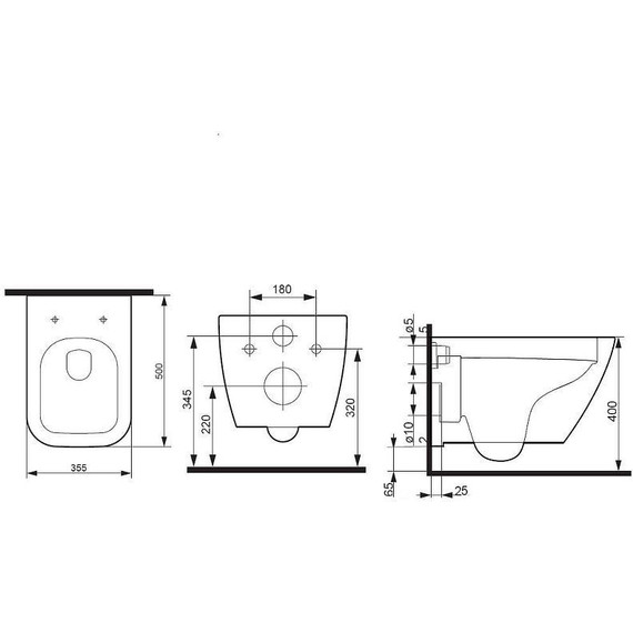 Унитаз подвесной безободковый Am.Pm Spirit V2.0 Square FlashClean C701701SC с крышкой микролифт фото 11