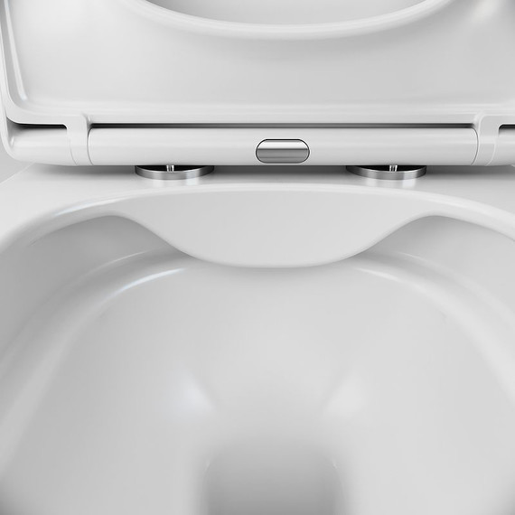 Унитаз подвесной безободковый Am.Pm Spirit V2.0 Square FlashClean C701701SC с крышкой микролифт фото 8