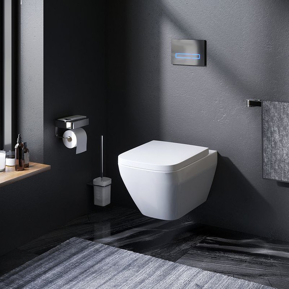 Унитаз подвесной безободковый Am.Pm Spirit V2.0 Square FlashClean C701701SC с крышкой микролифт фото 9