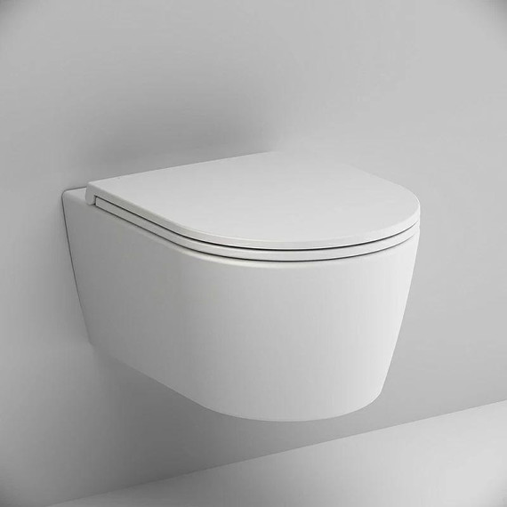 Унитаз подвесной безободковый Am.Pm Func C8F1700MWSC с крышкой микролифт фото 