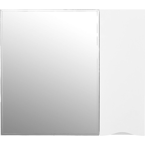 Зеркало-шкаф Loranto Santorini 80 см CS00086970 R, белый глянцевый фото 2
