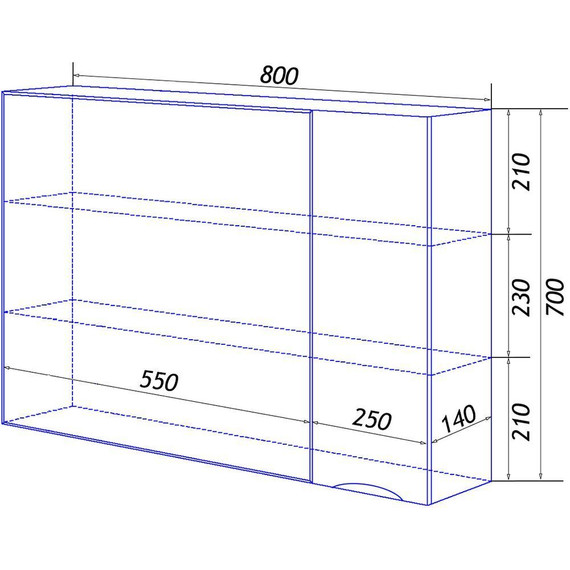 Зеркало-шкаф Loranto Santorini 80 см CS00086970 R, белый глянцевый фото 7