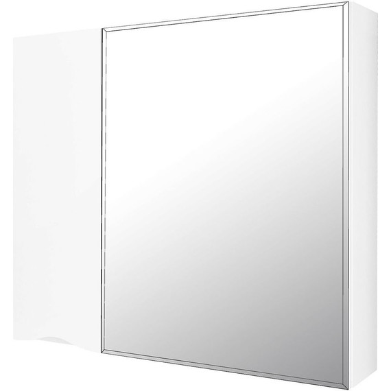 Зеркало-шкаф Loranto Santorini 80 см CS00086971 L, белый глянцевый - 3 Зеркало-шкаф Loranto Santorini 80 см CS00086971 L, белый глянцевый фото 3