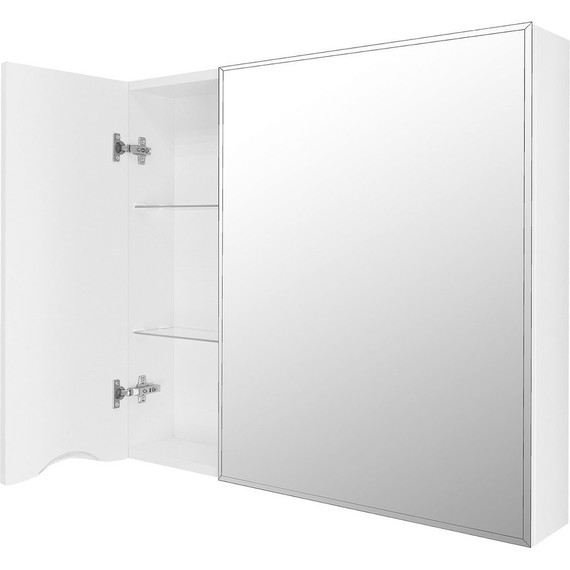Зеркало-шкаф Loranto Santorini 80 см CS00086971 L, белый глянцевый - 6 Зеркало-шкаф Loranto Santorini 80 см CS00086971 L, белый глянцевый фото 6