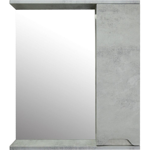 Зеркало-шкаф Loranto Florena 60 см CS00086984 R, светлый бетон фото 2
