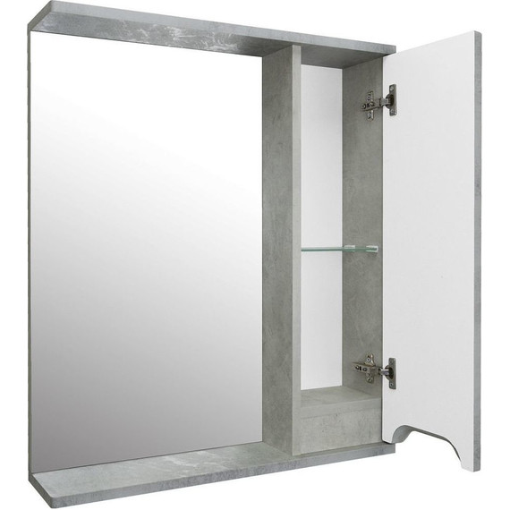 Зеркало-шкаф Loranto Florena 60 см CS00086984 R, светлый бетон фото 4