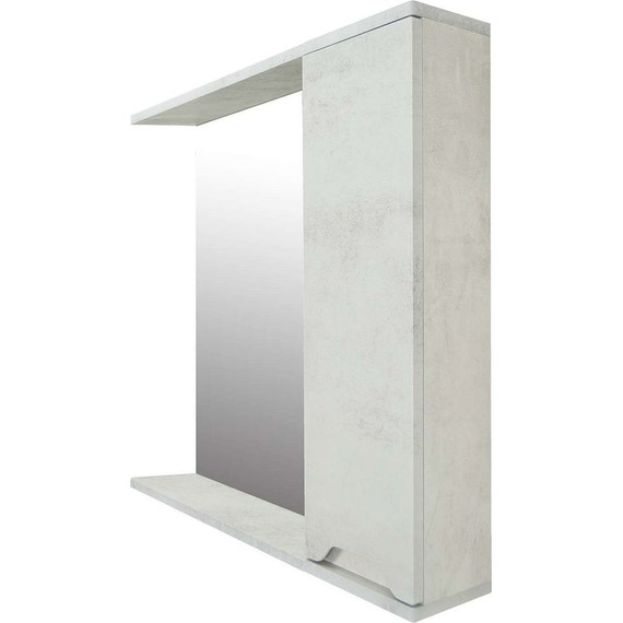 Зеркало-шкаф Loranto Florena 70 см CS00086985 R, светлый бетон фото 3
