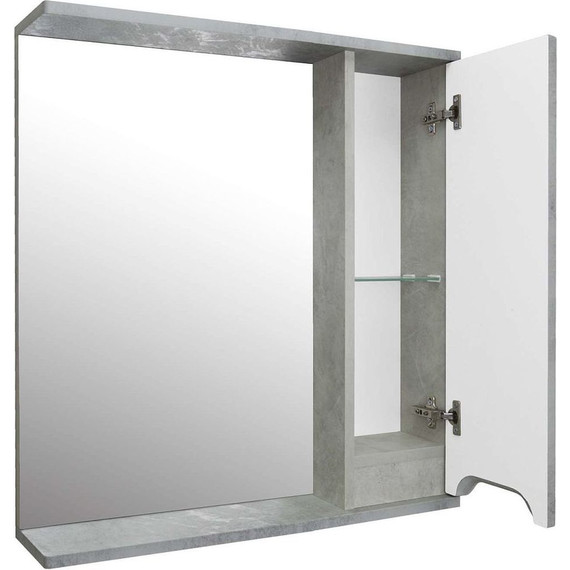 Зеркало-шкаф Loranto Florena 70 см CS00086985 R, светлый бетон фото 4