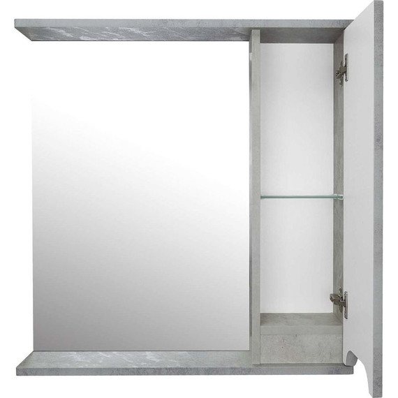 Зеркало-шкаф Loranto Florena 70 см CS00086985 R, светлый бетон фото 5
