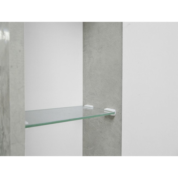 Зеркало-шкаф Loranto Florena 70 см CS00086985 R, светлый бетон фото 7