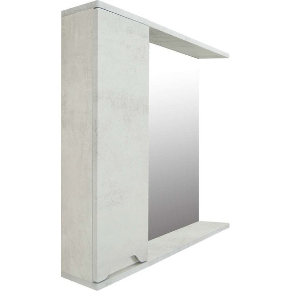 Зеркало-шкаф Loranto Florena 70 см CS00086986 L, светлый бетон - 3 Зеркало-шкаф Loranto Florena 70 см CS00086986 L, светлый бетон фото 3