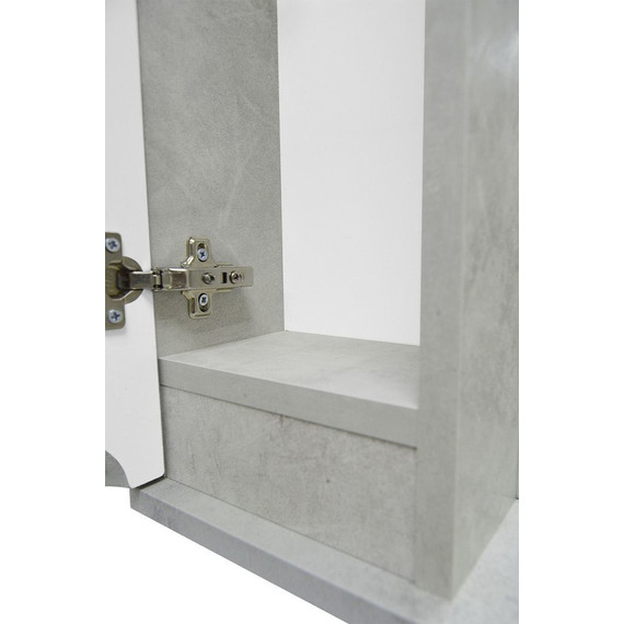 Зеркало-шкаф Loranto Florena 70 см CS00086986 L, светлый бетон - 6 Зеркало-шкаф Loranto Florena 70 см CS00086986 L, светлый бетон фото 6