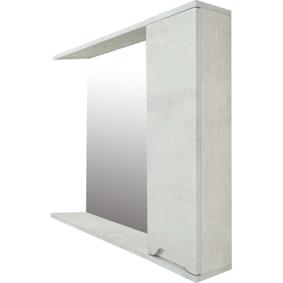 Зеркало-шкаф Loranto Florena 80 см CS00086987 R, светлый бетон фото 3