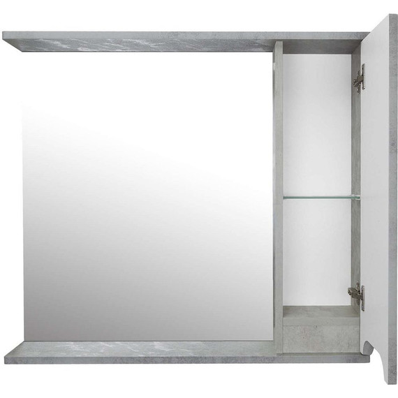 Зеркало-шкаф Loranto Florena 80 см CS00086987 R, светлый бетон фото 5
