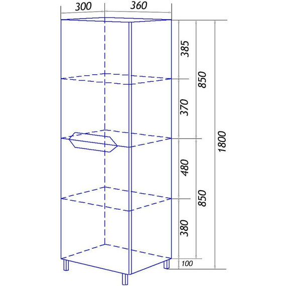 Пенал напольный Loranto Santorini 36 см CS00087006 R, светлый бетон фото 7