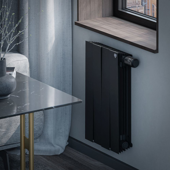 Радиатор Royal Thermo PianoForte 500 Noir Sable VDR80 320х590 мм (4 секции) фото 4