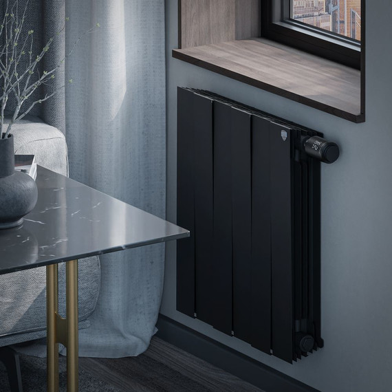 Радиатор Royal Thermo PianoForte 500 Noir Sable VDR80 480х590 мм (6 секций) фото 4