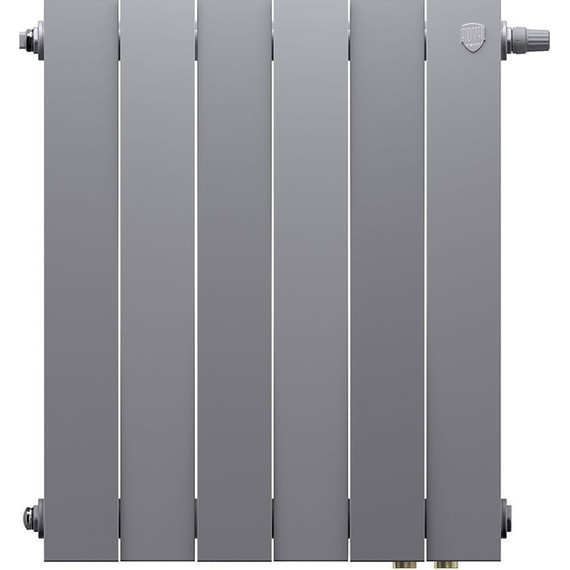 Радиатор Royal Thermo PianoForte 500 Silver Satin VDR80 480х590 мм (6 секций) фото 2