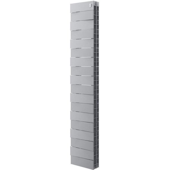 Вертикальный радиатор Royal Thermo PianoForte Tower 200 Silver Satin 280х1440 мм (18 секций) фото 