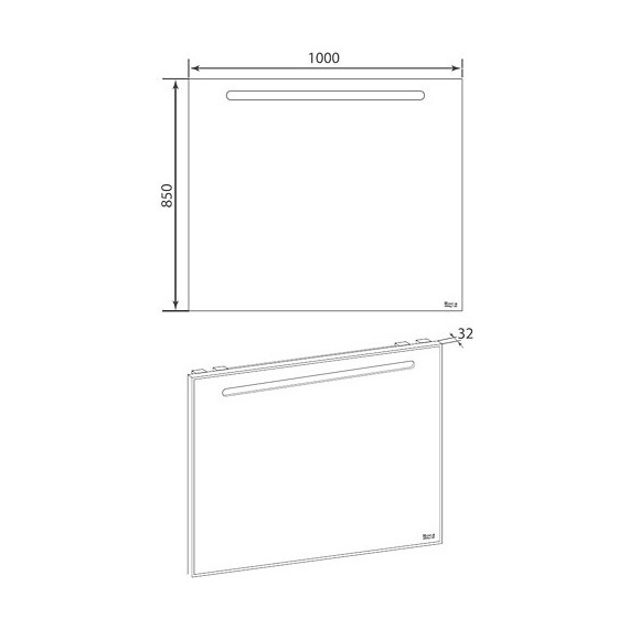 Зеркало с подсветкой ROCA LAKS 100 см ZRU9302809 - 4 Зеркало с подсветкой ROCA LAKS 100 см ZRU9302809 фото 4