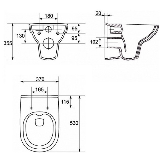 Унитаз подвесной Cersanit CITY NEW CLEAN ON с крышкой дюропласт фото 8