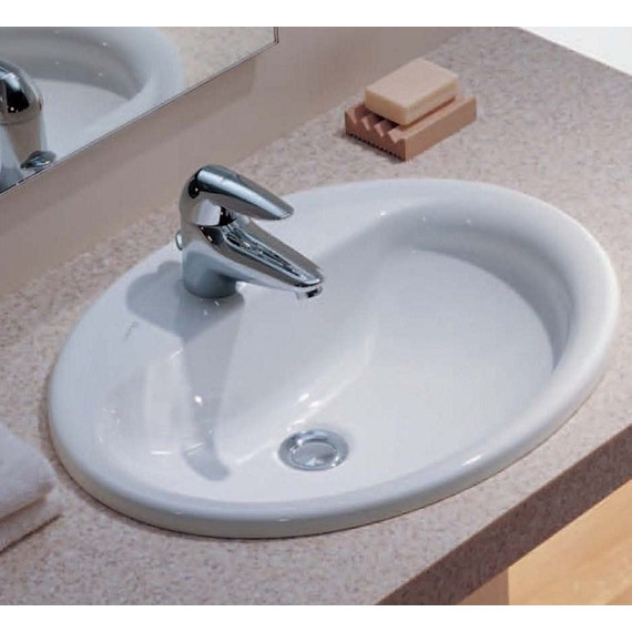 Раковина врезная на столешницу Roca Adora 56 см 327203000 - 4 Раковина врезная на столешницу Roca Adora 56 см 327203000 фото 4