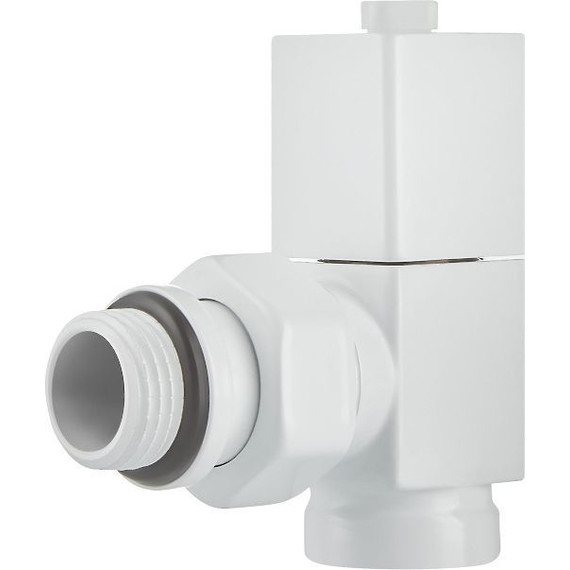 Вентиль для радиатора угловой Royal Thermo Cube 1/2" RTE 56.0007, белый фото 6