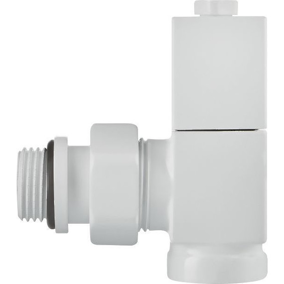 Вентиль для радиатора угловой Royal Thermo Cube 1/2" RTE 56.0007, белый фото 7
