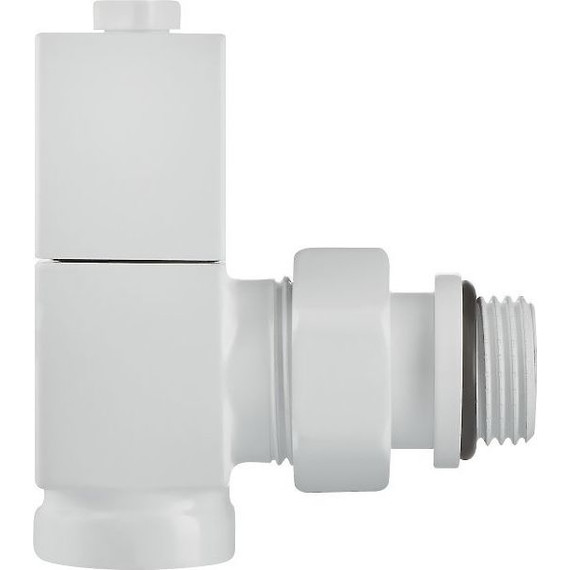 Вентиль для радиатора угловой Royal Thermo Cube 1/2" RTE 56.0007, белый фото 8