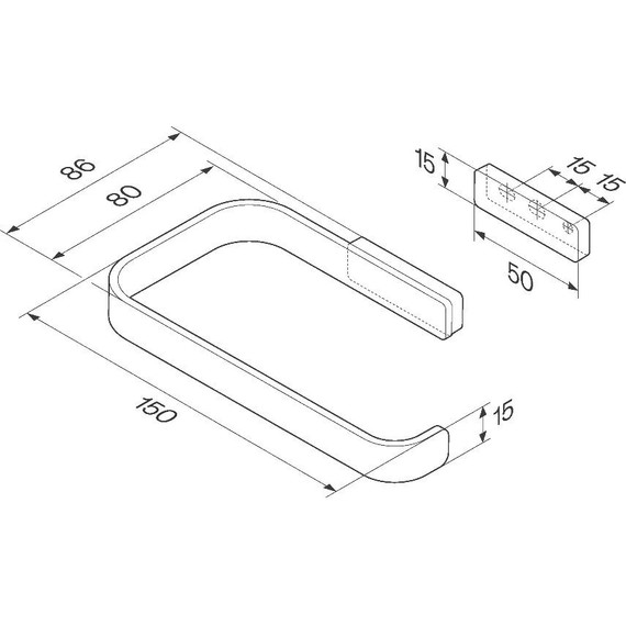 Держатель для туалетной бумаги AM.PM Func A8F34122, чёрный - 8 Держатель для туалетной бумаги AM.PM Func A8F34122, чёрный фото 8