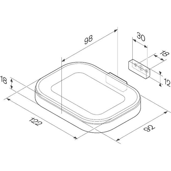 Мыльница AM.PM Func A8F34222, цвет чёрный - 7 Мыльница AM.PM Func A8F34222, цвет чёрный фото 7