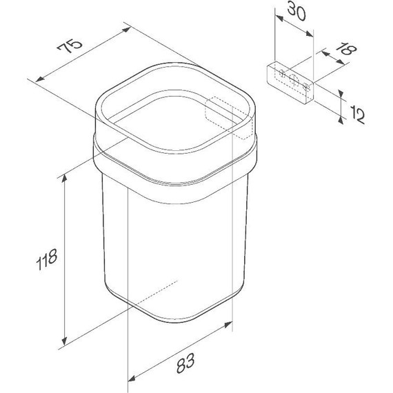 Стакан для зубных щеток AM.PM Func A8F34300 - 7 Стакан для зубных щеток AM.PM Func A8F34300 фото 7