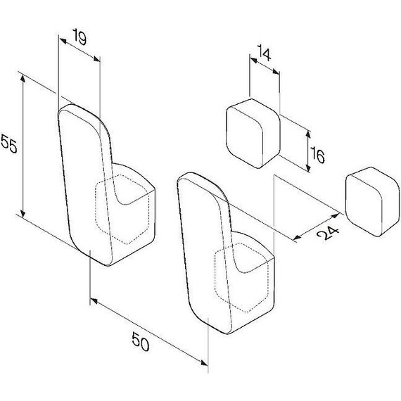 Крючок AM.PM Func A8F35600 (2 шт) фото 7