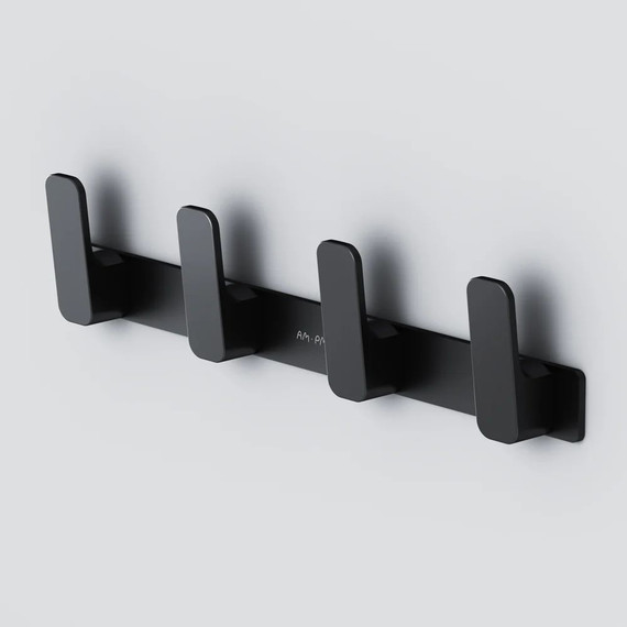 Набор крючков для полотенец AM.PM Func A8F35922, цвет чёрный фото 3