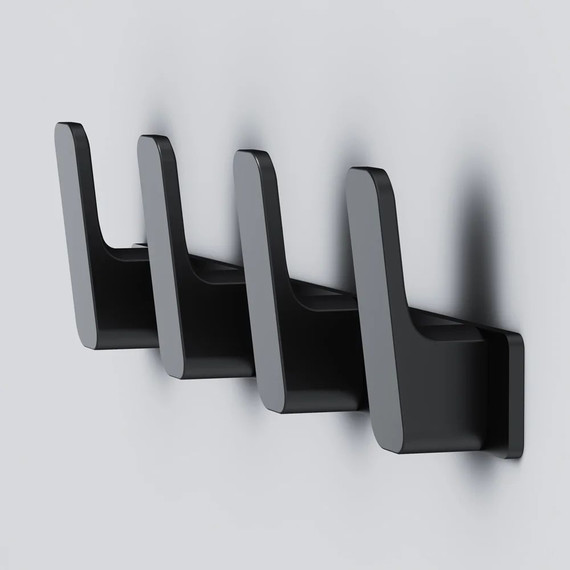 Набор крючков для полотенец AM.PM Func A8F35922, цвет чёрный фото 5