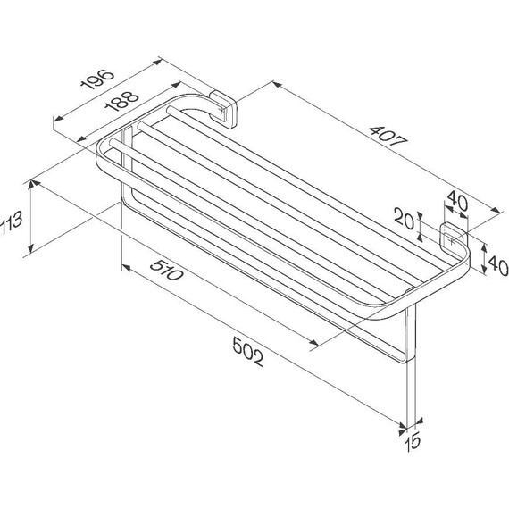 Полка для полотенец AM.PM Func A8F37722, цвет чёрный фото 7