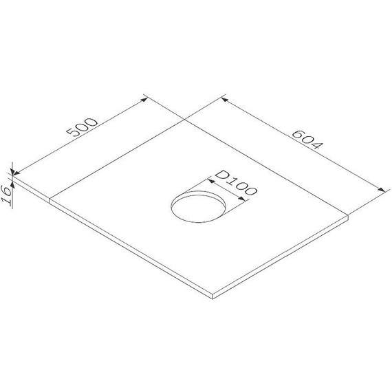 Столешница Am.Pm Func 60 см M8FST0600OF, дуб крафт фото 2