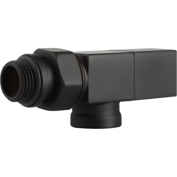 Вентиль для радиатора осевой Royal Thermo Cube 1/2" RTE 56.0004, чёрный фото 8