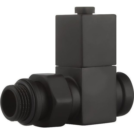 Вентиль для радиатора прямой Royal Thermo Cube 1/2" RTE 56.0006, чёрный фото 7