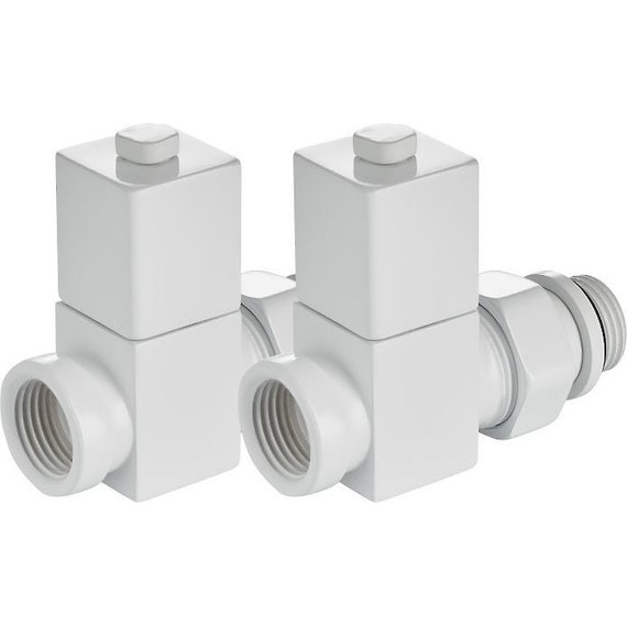 Вентиль для радиатора прямой Royal Thermo Cube 1/2" RTE 56.0005, белый фото 6