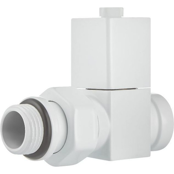 Вентиль для радиатора прямой Royal Thermo Cube 1/2" RTE 56.0005, белый фото 7