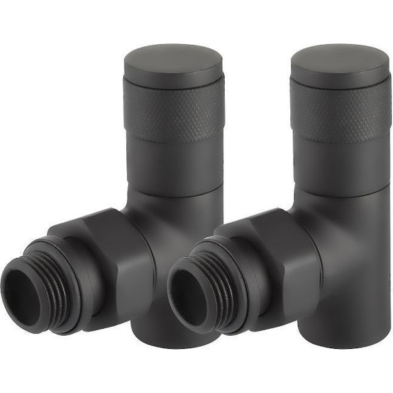 Вентиль для радиатора угловой Royal Thermo Piano 1/2" RTE 56.0013, чёрный фото 3