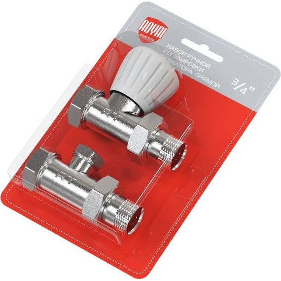 Вентиль для радиатора прямой Royal Thermo Piano 3/4" RTO 50.010 фото 