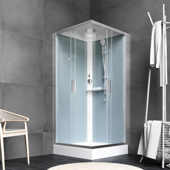 Душевое ограждение Am.Pm Gem 90х90 см W90C-403-090MT, хром/прозрачное - 3 Душевое ограждение Am.Pm Gem 90х90 см W90C-403-090MT, хром/прозрачное фото 3