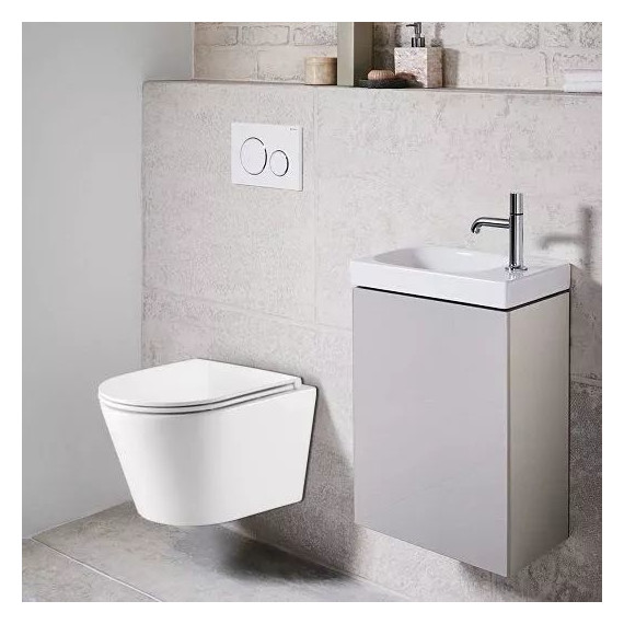 Инсталляция с подвесным унитазом комплект: Loranto 4501 с подвесным безободковым унитазом Azario Fonti AZ-402W сиденье микролифт - 5 Инсталляция с подвесным унитазом комплект: Loranto 4501 с подвесным безободковым унитазом Azario Fonti AZ-402W сиденье микролифт фото 5