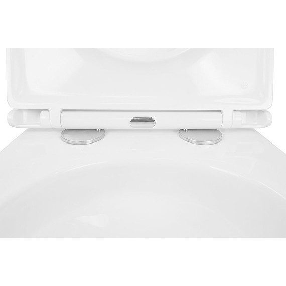 Инсталляция с подвесным унитазом комплект: Grohe Rapid SL 38772001 с подвесным безободковым унитазом Azario Teramo AZ-0053-UQ3 сиденье микролифт, крепление, кнопка смыва хром фото 8