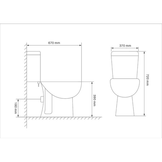 Унитаз-компакт Loranto Lino CS-CT8812 с тонкой крышкой микролифт - 10 Унитаз-компакт Loranto Lino CS-CT8812 с тонкой крышкой микролифт фото 10