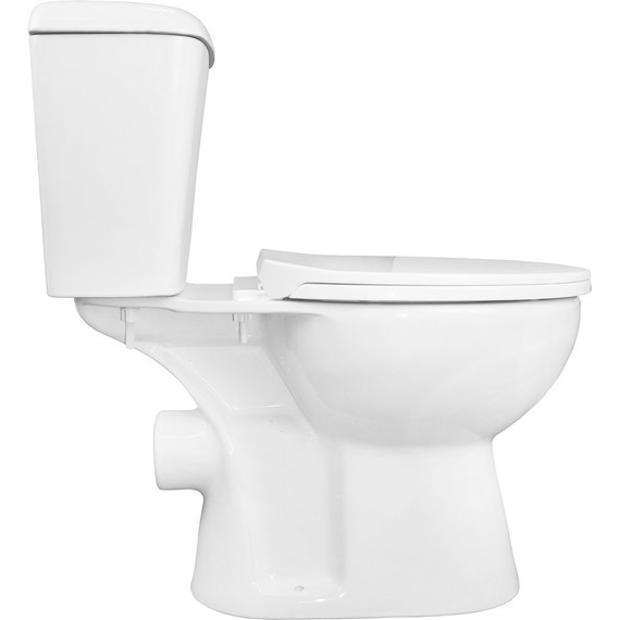 Унитаз-компакт Loranto Lino CS-CT8812 с тонкой крышкой микролифт - 6 Унитаз-компакт Loranto Lino CS-CT8812 с тонкой крышкой микролифт фото 6