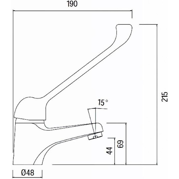 Смеситель для раковины Creavit Home HM1105 для людей с ограниченными возможностями фото 3