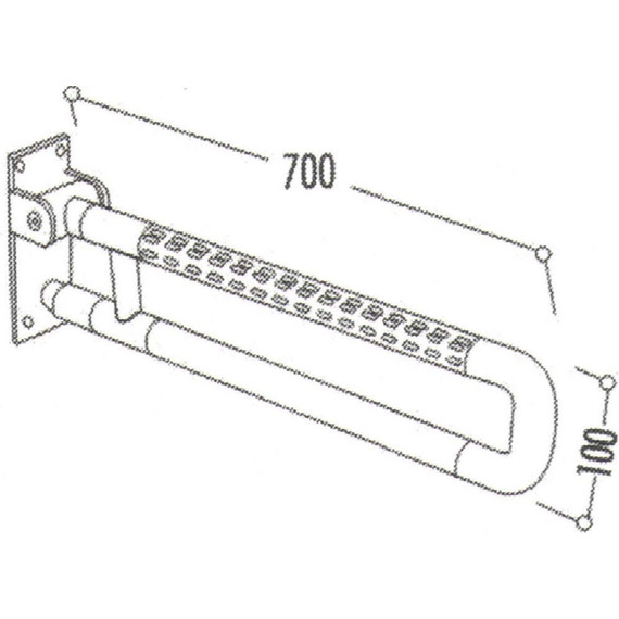 Откидной поручень для раковины и унитаза Creavit TB302 - 5 Откидной поручень для раковины и унитаза Creavit TB302 фото 5